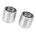 NutriEss Trailer Wheel Bearing Protectors Stainless Steel Universal Dust Covers Keep Water Dirt Road Grime Away for Boats Snowmobiles RVs ATVs Utility Trailers Fits 1.98in Hubs 2PCS