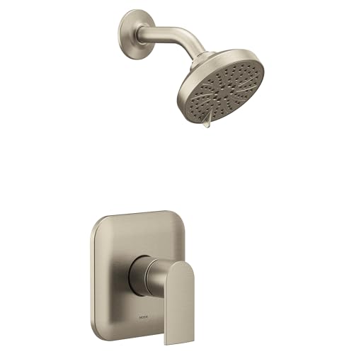 Moen UT2472EPBN Genta LX M-CORE 2-Series 1-Handle Shower Trim Kit, Valve Required, Brushed Nickel by Moen - Used condition - CA$123.93