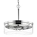 Nuvo Lighting 45923676307 Three Light Pendant, Silver