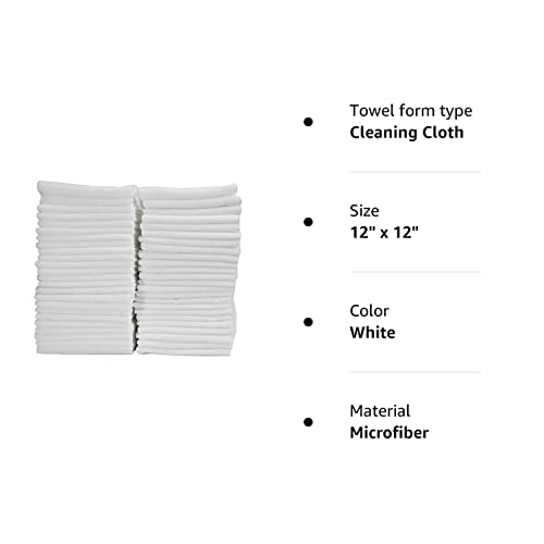 Ttpn Best Lint-Free Warp Knitted. Microfiber Multipurpose Cleaning Cloth.dishrag .Wash Cloth. Dish Cloths & Dish Towels. Pack Of 50 #TOP3