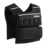 ZELUS 20lb Weighted Vest with Adjustable Weights for Exercise, Weight Vest for Men, Workout Vest for Home Workouts Cardio Strength Training Weight Loss (20lb-Sandbags)