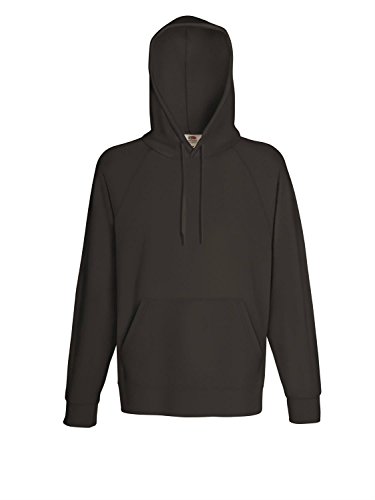 Fruit Of The Loom Mens Lightweight Hooded Sweatshirt/Hoodie (240 Gsm) (L) (Azure Blue) #TOP6