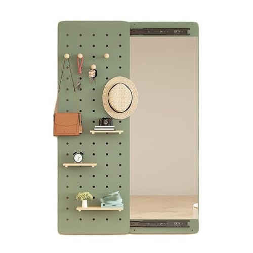 Porte-manteau et porte-chapeaux de salon en panneau perforé modulable en bois