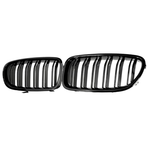 Parrilla delantera para F10 F11 M5 2010-2016, rejilla de riñón doble negra para parachoques