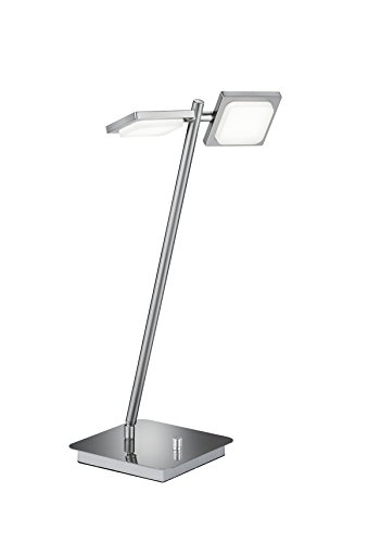 Lampe de table LED Denver Trio Leuchten en nickel mat et acrylique