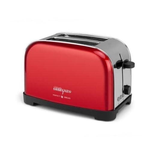 Tostador ORBEGOZO TOV5200 Rojo Vintage