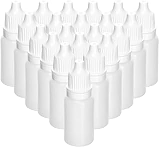 QWORK 150 sztuk 10 ml plastikowa butelka z zakraplaczem, fiolka z zakraplaczem, butelki z zakraplaczem do próbek płynnych