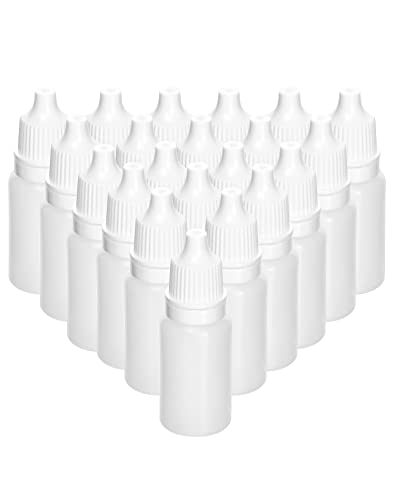 QWORK® 150 Pcs botes de plástico con cuentagotas de 10ml, Botellas para Líquido de Goteo, botellas de cuentagotas de muestra líquida