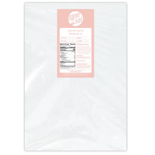 paper2eat edible Wafer Paper Sheets Premium - 0.60 mm - 25 sheets
