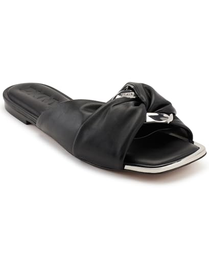 DKNY Femme Flat Sandal Plate idéale pour vos promenades estivales et terrasses