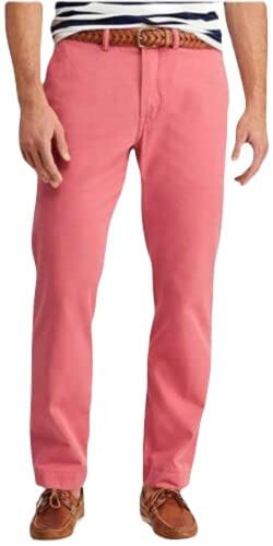 POLO RALPH LAUREN Mens Stretch Straight Fit Chino Pants (Desert Rose, 36W x 30L)