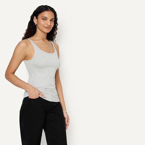 Image of Amazon Essentials Women's Slim-Fit Thin Strap Tank Top, Pack of 2