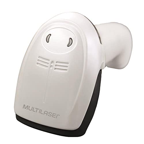 Leitor Multilaser de código de barras Portátil Sem fio Branco - GA157