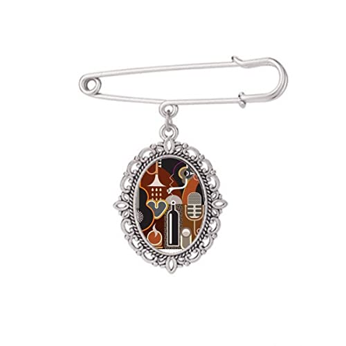 Broche guitare bleue cadeau parfait pour amoureux de musique