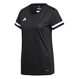 Adidas T19 SS JSY W T-Shirt, Donna, Black/White, 2XS