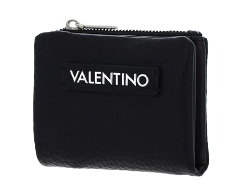 Porte-Monnaie Valentino Willowy Nero Noir - Grand portefeuille zippé élégant au quotidien