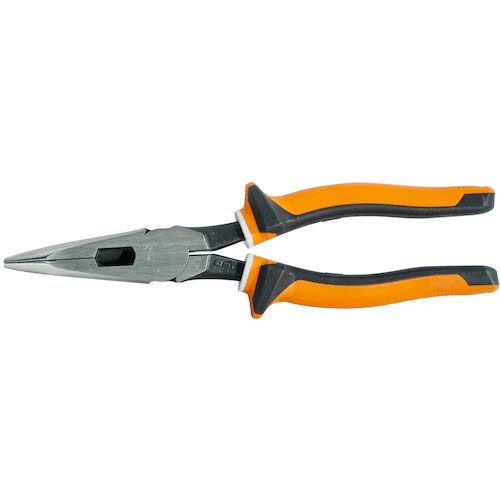 Klein Tools 2038EINS Long Nose Side Cutter Insulated Pliers with Slim Induction Hardened Cutting Knives for Long Life, 8-Inch