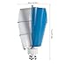 HENGJINGTR 3000W-6000W No Noise Vertical Axis Wind Turbine Kit,12V 24V 48V Spiral Wind Power Generator W/Controller 2 Blade for Wind and Solar Power Generation,12v