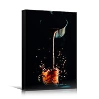 Canvas Wall Art Coffee Preparation Coffee Drinks Kitchen Multicolor Photography Rustic Urban - 12x18 inches