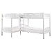 Lexicon Galen Transitional Wood Corner Twin Bunk Bed in White
