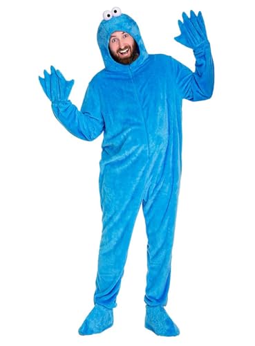 Maskworld Die Sesamstraße Krümelmonster Kostüm - blau - Größe: L-XL - Verkleidung Karneval, Halloween, Motto-Party Maskworld Die Sesamstraße Krümelmonster Kostüm - blau - Größe: L-XL - Verkleidung Karneval, Halloween, Motto-Party