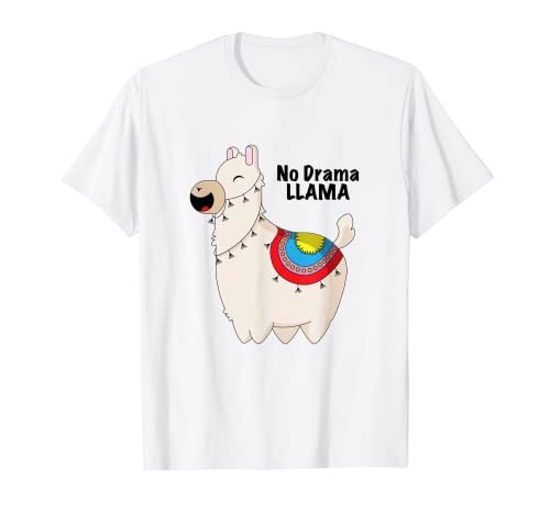 Adorable lama divertido de «No Drama Llama» Camiseta