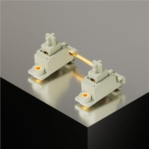 Estabilizadores Adaptables De Montaje En PCB De Designer Studio para Teclados Mecánicos para Juegos(Cream,Non-Lubed)