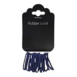 Juego de 20 mini bandas elásticas para el cabello, color azul marino