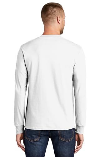 Clothe Co. Mens Heavyweight Cotton Long Sleeve T-Shirt Plain Tee 100% Cotton (Available in Big & Tall)2