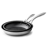 Castey - Juego de 2 Sartenes Inox Essentials, Modelo SET-EA17, Color Plata, Tamaño 20-24 cm, Acero inoxidable, Acabado Elegante, Resistente al desgaste, Apta para Todas las Cocinas, Antiadherente