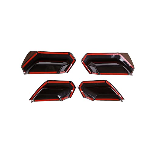Sekhyna Car Tail Light Smoked Black Protection Cover Trim Abs 4Pcs Compatible With Corvette C7 Stingray 2014-2019 Tail Light Cover Trim Accessories #TOP6