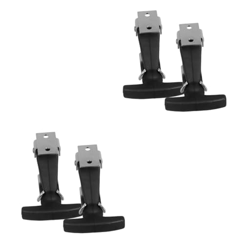 HAWILLOSCH 2sets Tool Box Hasp Latch Marine Industry Compatible Rubber Hasp Latches for Car Hood Easy Install 2pcs*2