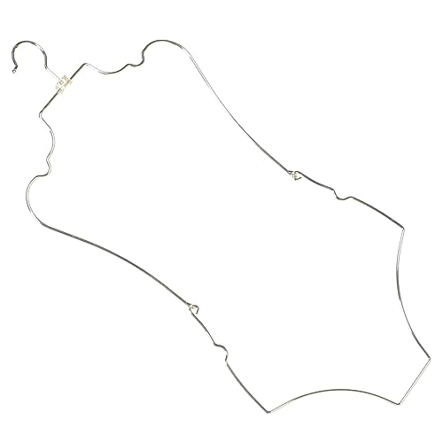 KOMBIUDA Metal Foldable Swimsuit Rack Closet Hangers Wire Body Shape Hanger Bikini Wall Hanger Stocking Holder Swimsuit Display Hanger Showing Swimwear Jumpsuit Wardrobe to Rotate