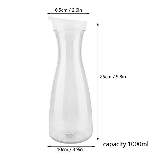Fayelume Water Carafe, Mimosa Bar Supplies, Juice Containers with Lid, Milk Drink Container, Pitcher for Refrigerator Fridge Lemonade Bar Parties Brunch