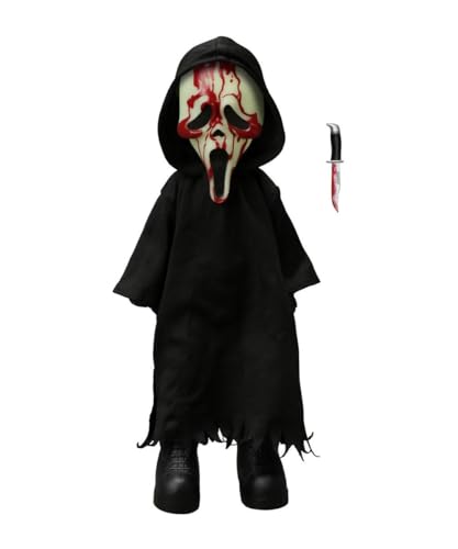 Mezco Living Dead Doll: Scream Bloody Glow-in-The-Dark Ghostface, 10'