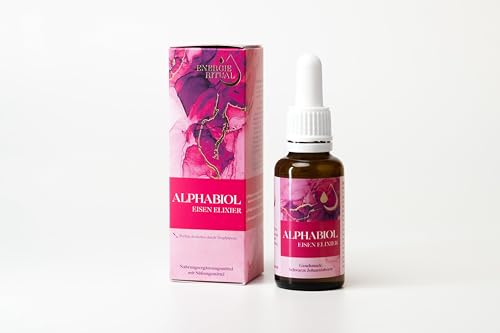 NanoRepro alphabiol Eisen Elixier, MHD 28.02.2026, Nahrungsergänzungsmittel, Tropfen zum Einnehmen, mit Eisen, Vitamin B12 & Folsäure, verringert Müdigkeit & Erschöpfung, stärkt das Immunsystem