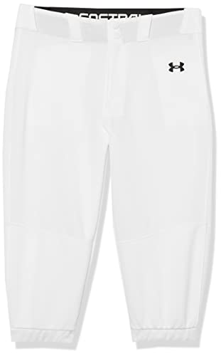 Pantalon de softball Under Armour blanc et noir taille M pour fille