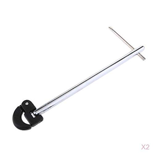 Preisvergleich Produktbild LOVIVER 2x Einstellbare Basin Wrench Waschbecken Tap