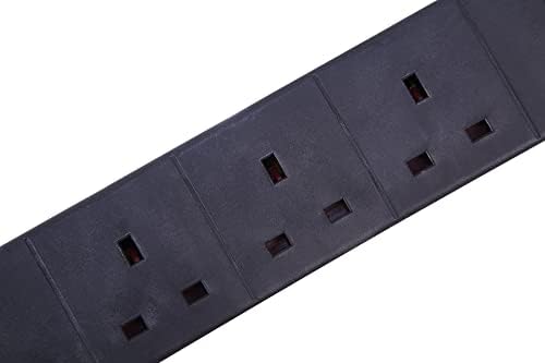 Pro Elec 6 JP-2BI9-EZEL Gang Extension Lead with 5m Cable - Black