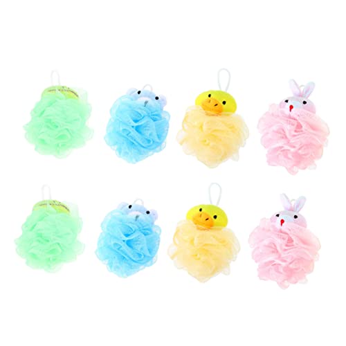 NULYLU 8個子供用カートゥーン動物形状のバスボール かわいいメッシュバ