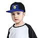 axxor Flag of Montana Baseball Hat Unisex Kids Adjustable Fashion Hip Hop Flat Bill Hat Blue