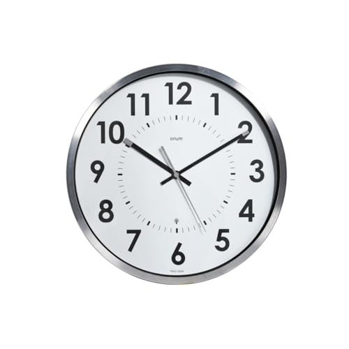 Orium Horloge Radio contrôlée Abylis Ø30cm - alu
