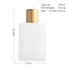 Enslz Frosted Glass Bottle Perfume Atomizer Refillable Spray Empty Perfume Bottle for Men and Women (Glod 100ml)