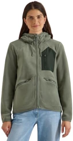 Cecil Damen Jacke aus Fleece mit Kapuze