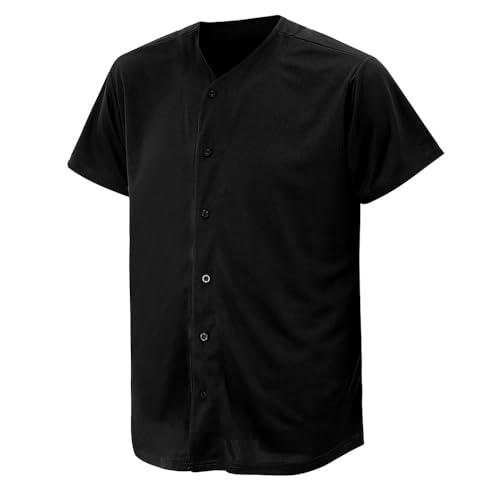 Recopilación de Ropa de Béisbol para Hombre . 45 CUTHBERT Playera Jersey de Béisbol Sólida para Hombres y Mujeres, Playera Casual Lisa de Manga Corta Abotonada
