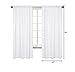 White Eyelet Window Treatment Panels -Set of 2