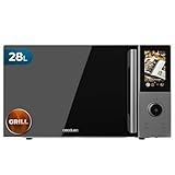 Cecotec Mikrowelle Convection 2800 Touch. 28 L Kapazität, 900 W Mikrowelle, 1200 W Grill, 2200 W Heißluft, Touch-Control, 8 Programme, Auftauen, 315 mm Drehteller, Timer, Kindersicherung