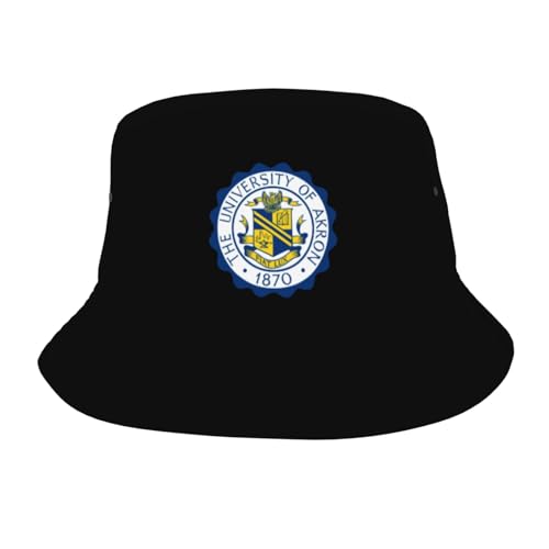 University of Akron Zips Bucket Hats Fashion Teens Beach Caps Sun Cap Fisherman Hat Black