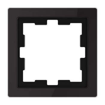 Marco de cristal Merten MEG4010-6503 D-Life de 1 elemento en acabado color onyxblack