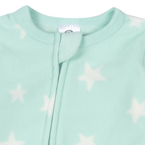 Image of Gerber Baby Girl & Toddler 2-Pack Loose Fit Fleece Footed Pajamas
